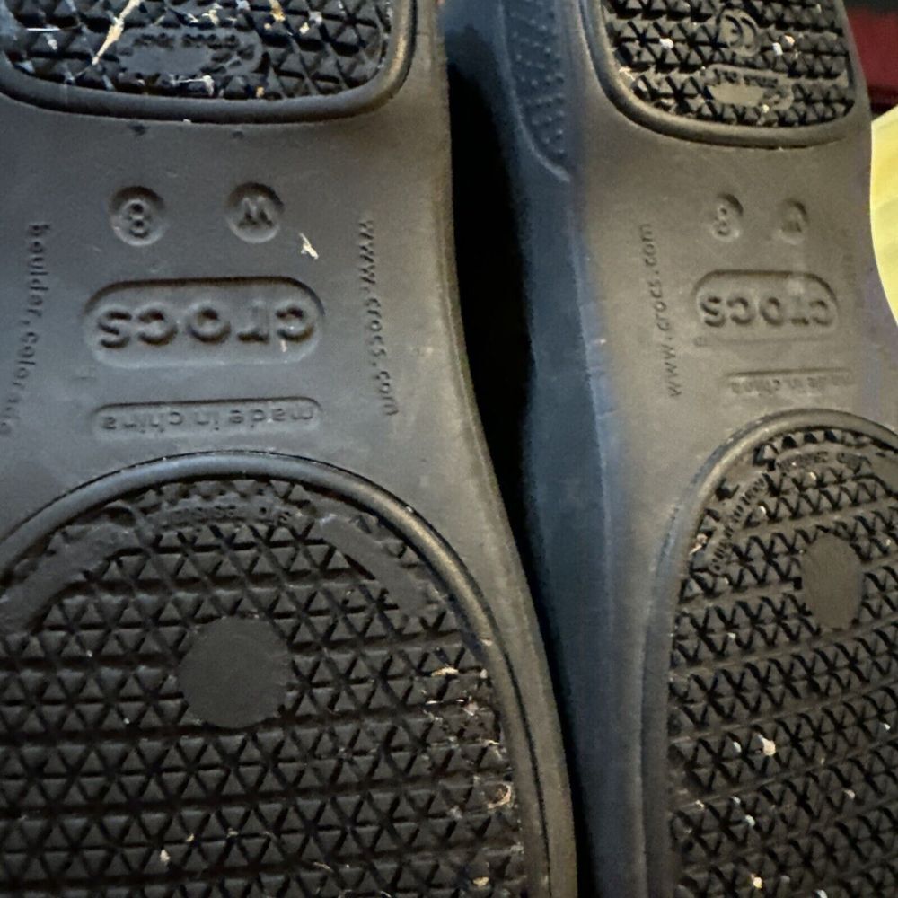 CROCS Neria Pro II Clogs Womens‎ Size 8 All Black Nurse Comfort Slip Resistant - Picture 2 of 6